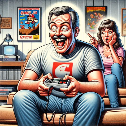 Pixelated Nostalgia: How Retro Video Games Turn Grown Men into Giggling Kids (Much to Their Partners' Chagrin)